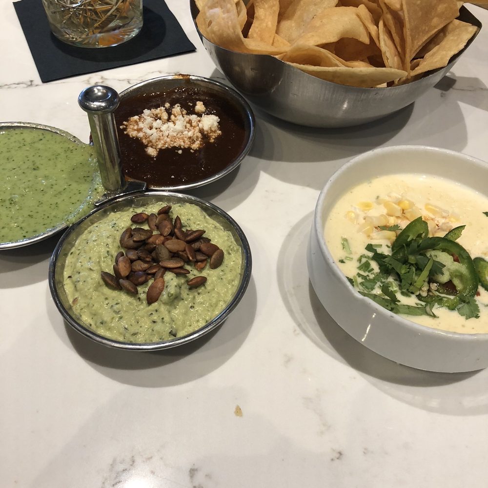 Local Lime | Rogers - Salsas and queso (the darkest one was the bomb!) - Mexican Near Me - Rogers, Arkansas
