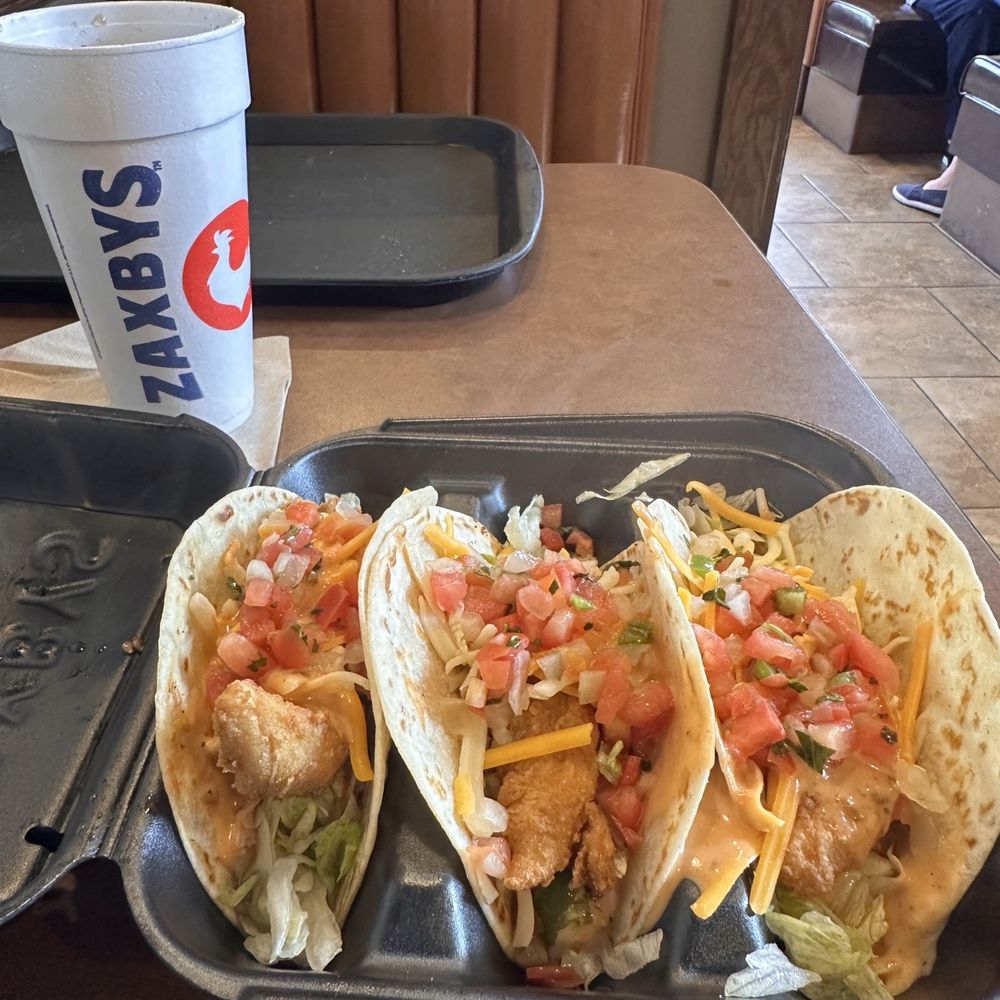 Zaxbys - Chicken Finger Tacos Chipotle sauce - Fast Food Near Me - Scottsboro, Alabama Zaxbys - Chicken Finger Tacos Chipotle sauce - Fast Food Near Me - Scottsboro, Alabama