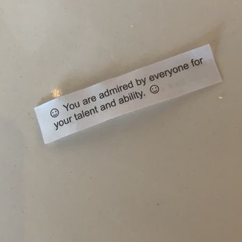 Panda Mongolian BBQ - Fortune cookie message!! - Mongolian Near Me - Orange, California