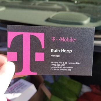 T-Mobile - Manager's business card - Mobile Phones Near Me - Portland, Oregon T-Mobile - Manager's business card - Mobile Phones Near Me - Portland, Oregon