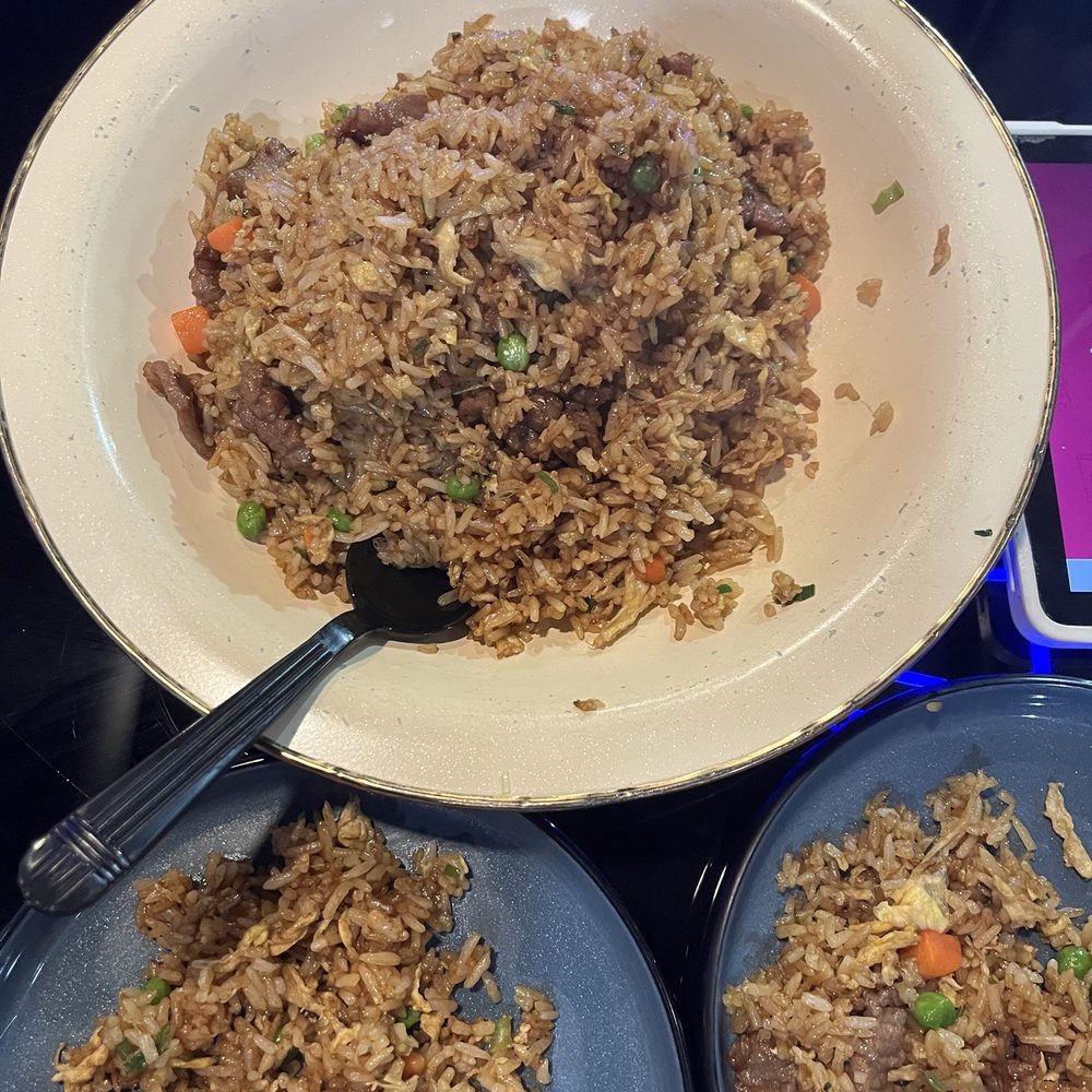 Beef fried rice Beef fried rice