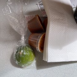 Muchas Gracias Mexican Food - Salsa, lime & napkins