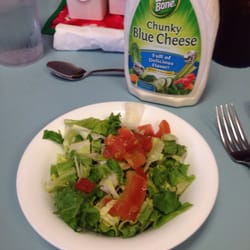 Main Street Cafe - Dinner salad with blue cheese dressing