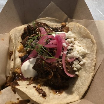 Corazon Cocina - 4star pollo con mole taco.   It could have used more spice.  This was a little on the sweet side, but delicious - Mexican Near Me - Santa Barbara, California