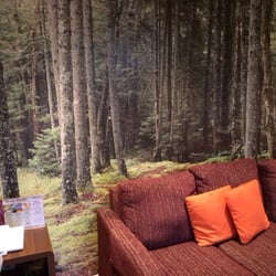 Center Parcs - Executive lodge wall image in lounge.