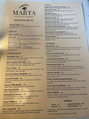 Menu photo 2 Marta Fine Food and Spirits Baltimore, MD