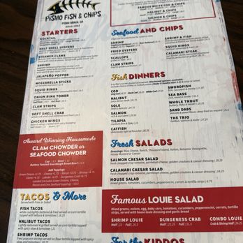 Pismo Fish & Chips - Menu - Seafood Near Me - Pismo Beach, California