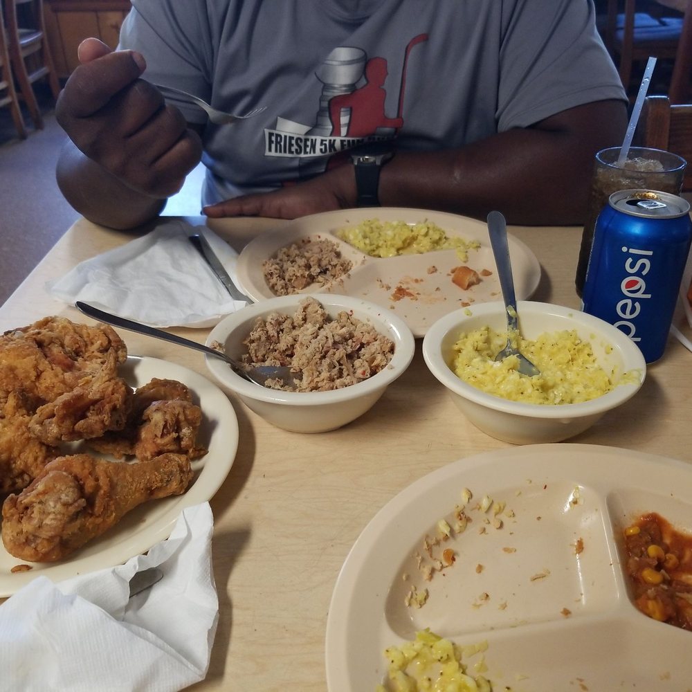 Parker's - This is a part of the family style meal, well what's left of it. - Barbeque Near Me - Wilson, North Carolina Parker's - This is a part of the family style meal, well what's left of it. - Barbeque Near Me - Wilson, North Carolina