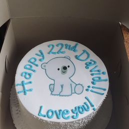 My girlfriend ordered this really cute cake from Maggie's and it was delicious! Arrived safely and perfectly fine when delivered! My girlfriend ordered this really cute cake from Maggie's and it was delicious! Arrived safely and perfectly fine when delivered!
