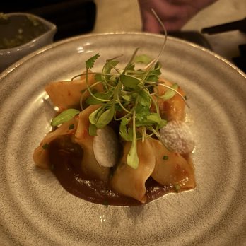 Chinese Tuxedo - Shiitake and Shepards Purse "Ravioli" - Chinese Near Me - New York, New York Chinese Tuxedo - Shiitake and Shepards Purse "Ravioli" - Chinese Near Me - New York, New York