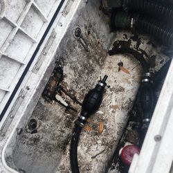 RNF Marine Services - This is where the water /fuel separator is supposed to be, not installed yet i was charged for it plus labor