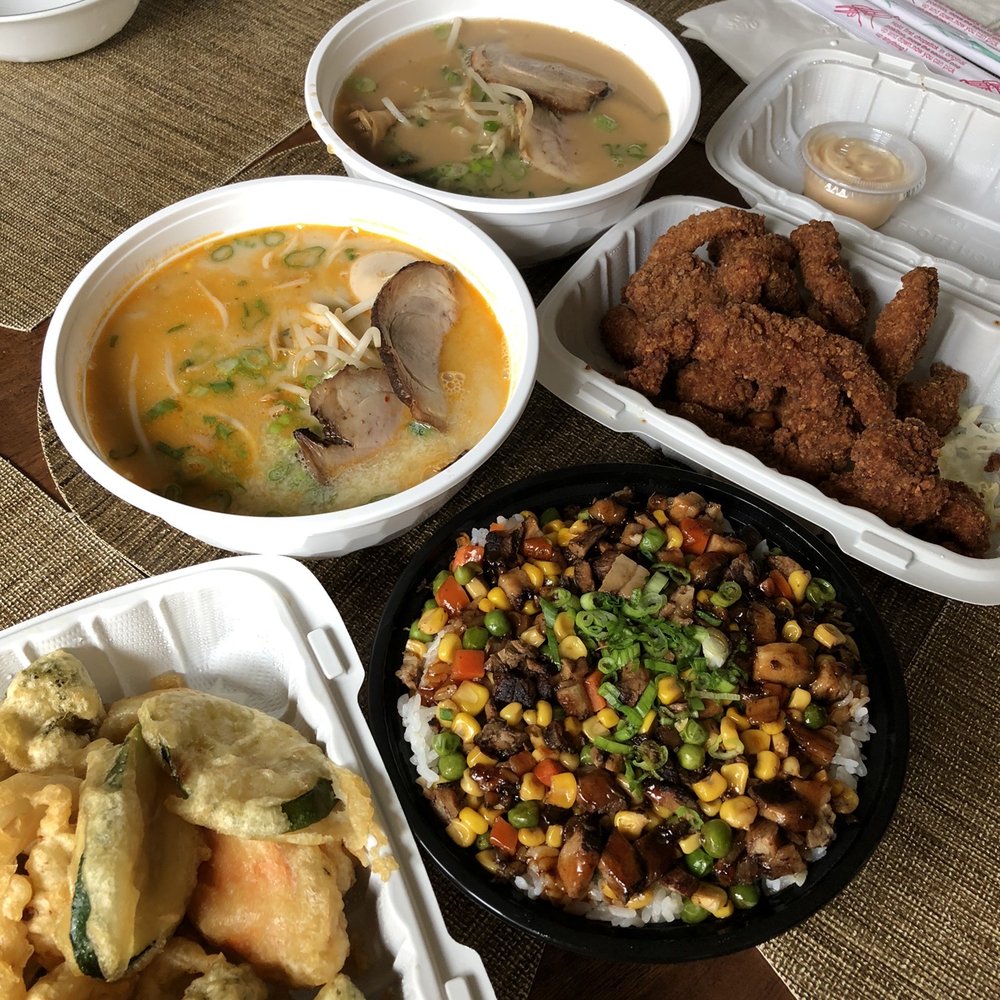 Ramen 101 - Pick up order of vegetable tempura, kaarage, butter ramen, black garlic ramen, and Chashu rice. - Ramen Near Me - Castro Valley, California Ramen 101 - Pick up order of vegetable tempura, kaarage, butter ramen, black garlic ramen, and Chashu rice. - Ramen Near Me - Castro Valley, California