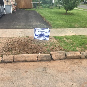 JD Construction - How it looked after I had to move the cut up pieces of the street curb back into place. - Masonry/Concrete Near Me - West Hartford, Connecticut JD Construction - How it looked after I had to move the cut up pieces of the street curb back into place. - Masonry/Concrete Near Me - West Hartford, Connecticut