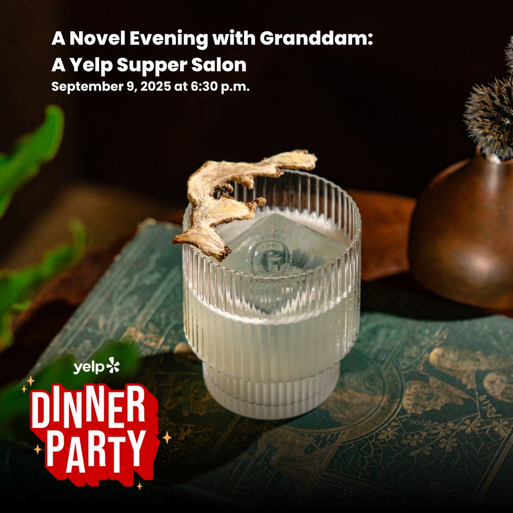 A Novel Evening with Granddam: A Yelp Supper Salon Logo