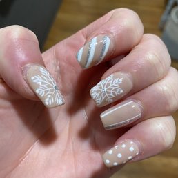 Winter nail design by Mandy!