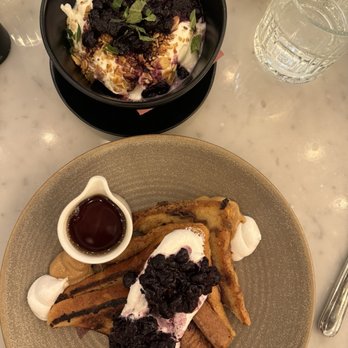 The George - French toast and Yogurt, blueberry compote amazing - New American Near Me - Seattle, Washington