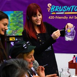 BrushTokes - BrushTokes instructors - Kelly & Tasha.