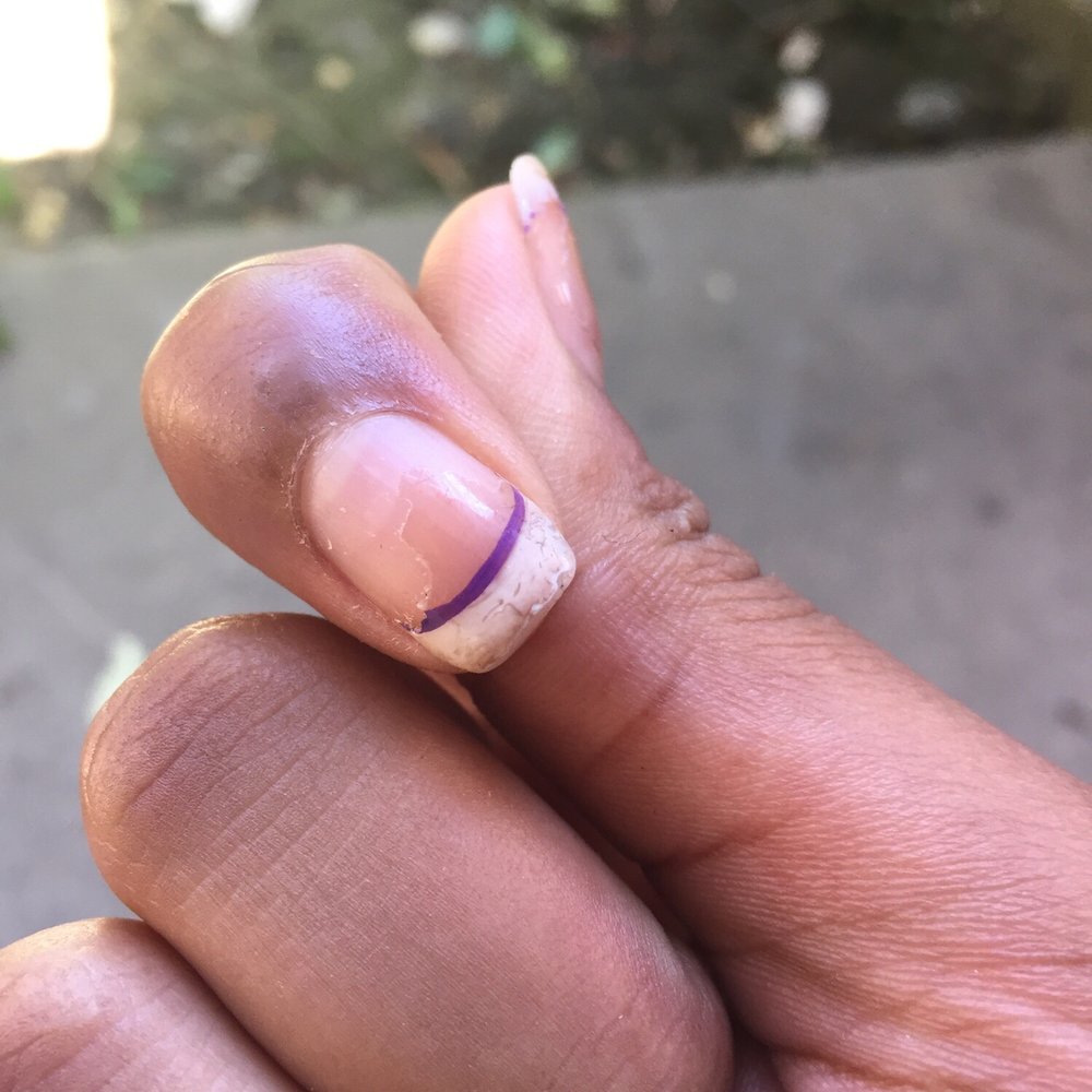 A week and a 3 days later from getting my manicure WITH Gel... A week and a 3 days later from getting my manicure WITH Gel...