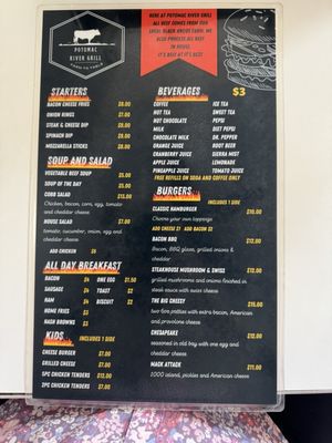 Menu photo 1 Potomac River Grill Hancock, MD