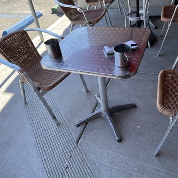 Inka Grill - empty tables and chairs on a sidewalk - Peruvian Near Me - Lake Forest, California Inka Grill - empty tables and chairs on a sidewalk - Peruvian Near Me - Lake Forest, California