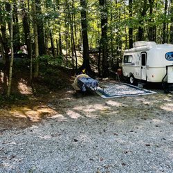 Black Forest Family Camping Resort - The 200 road with a mix of RVs and tent camping.