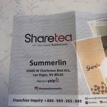 Sharetea - Menu - Bubble Tea Near Me - Las Vegas, Nevada Sharetea - Menu - Bubble Tea Near Me - Las Vegas, Nevada