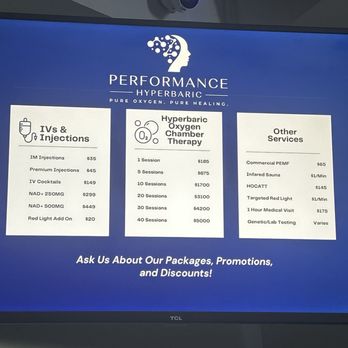 Performance Hyperbaric - IV Hydration Near Me - Jensen Beach, Florida