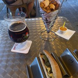 Imprfcto - Veggie dog, potatoes, and cherry fruit beer