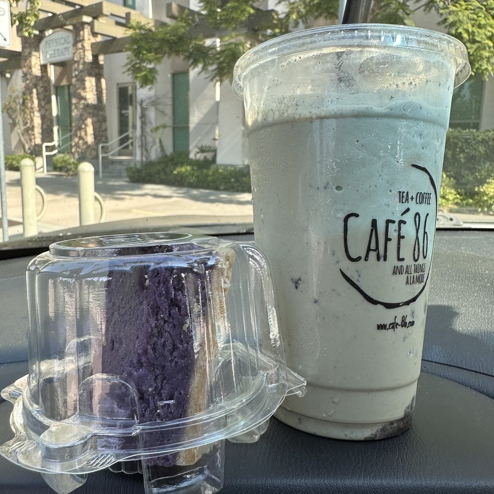 Cafe 86 - Matcha Monster Shake and Ube cookie bar - Desserts Near Me - Chula Vista, California Cafe 86 - Matcha Monster Shake and Ube cookie bar - Desserts Near Me - Chula Vista, California