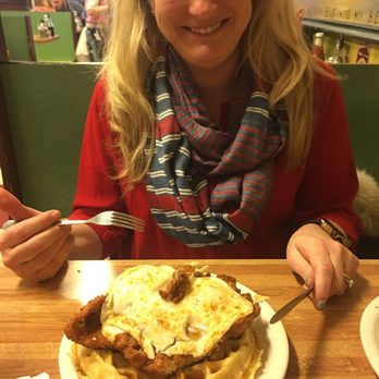 DeLuca's Diner - Chicken and waffle.  Chicken tasted juicy and not over cooked.  Waffle could have cook a tad longer for crispness. - Breakfast & Brunch Near Me - Pittsburgh, Pennsylvania