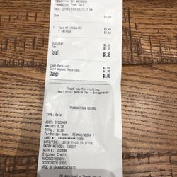 Real Fruit Bubble Tea - It's pretty expensive, boba is extra