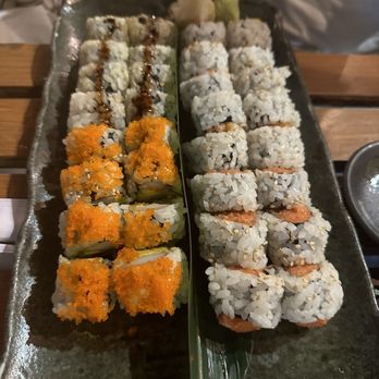 Ki Sushi - California roll, eel avocado roll, crunchy tuna, and spicy salmon - Japanese Near Me - Brooklyn, New York