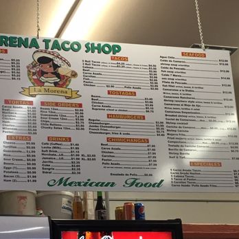 La Morena Taco Shop - Menu - Mexican Near Me - San Diego, California La Morena Taco Shop - Menu - Mexican Near Me - San Diego, California
