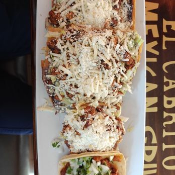 Taqueria El Cabrito - Hay Oaxaca with Al Pastor. Top to bottom: huaracha, sope, taco - Mexican Near Me - Arbutus, Maryland Taqueria El Cabrito - Hay Oaxaca with Al Pastor. Top to bottom: huaracha, sope, taco - Mexican Near Me - Arbutus, Maryland