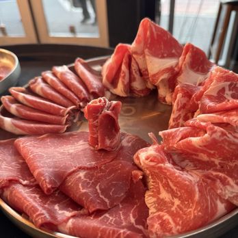 Mokkoji Shabu Shabu - Beef sampler (1st tray) - Japanese Near Me - Milpitas, California