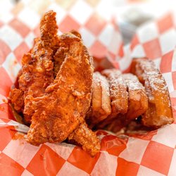 Hangry Joe's Hot Chicken - Chicken and waffles