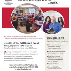 Judi Bonilla & Company - Calling All Aztecs! Join Osher Lifelong Learning Institute at SDSU.