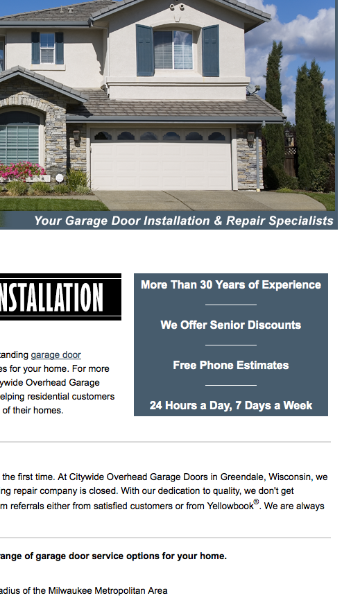 Citywide Garage Door Repair - Garage Door Contractor in Greendale, WI