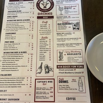 Hungry Goat Scratch Kitchen & Wine Bar - Drink menu - Wine Bars Near Me - Morrison, Colorado Hungry Goat Scratch Kitchen & Wine Bar - Drink menu - Wine Bars Near Me - Morrison, Colorado