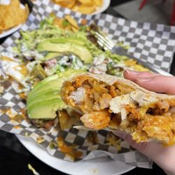 Bomb Burritos - Adobada & shrimp burrito