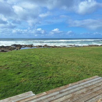 Sweet Homes Vacation Rentals - View from the back deck of Beyond the Sea house rental. - Vacation Rentals Near Me - Yachats, Oregon Sweet Homes Vacation Rentals - View from the back deck of Beyond the Sea house rental. - Vacation Rentals Near Me - Yachats, Oregon