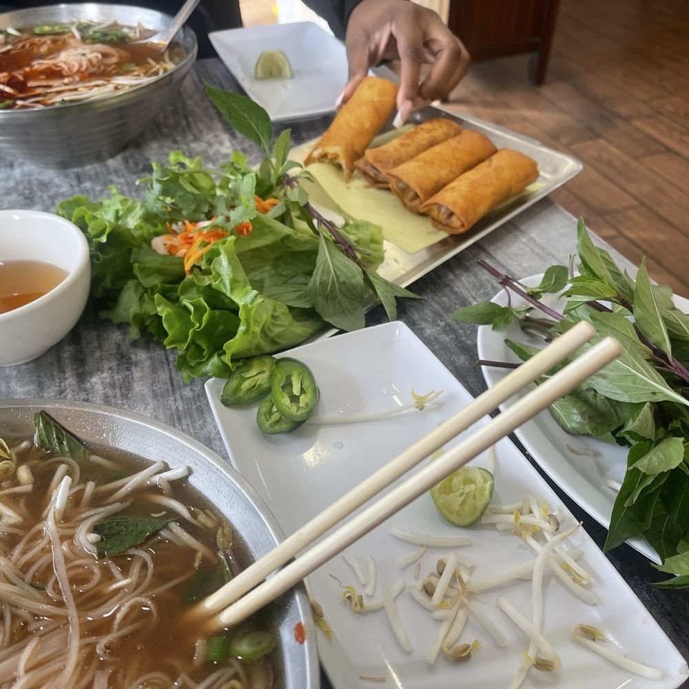 Pho Le Vietnamese Restaurant - Pho with egg rolls and dipping sauce - Vietnamese Near Me - Moreno Valley, California Pho Le Vietnamese Restaurant - Pho with egg rolls and dipping sauce - Vietnamese Near Me - Moreno Valley, California