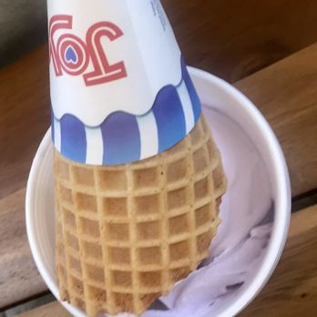 Stricklands Ice Cream - Taro to go with a waffle cone - delish! - Ice Cream & Frozen Yogurt Near Me - Costa Mesa, California Stricklands Ice Cream - Taro to go with a waffle cone - delish! - Ice Cream & Frozen Yogurt Near Me - Costa Mesa, California