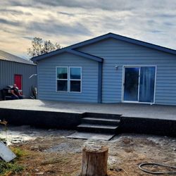 Legacy Concrete 22 - Concrete Patio with a Side Ramp for Wheelchair Access