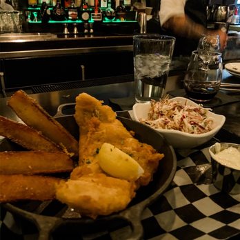 Jim Brady's - Fish and Chips. It's a bit strange to get a full fillet and call it Fish and Chips, but I'm not complaining at all! - American Near Me - Royal Oak, Michigan Jim Brady's - Fish and Chips. It's a bit strange to get a full fillet and call it Fish and Chips, but I'm not complaining at all! - American Near Me - Royal Oak, Michigan