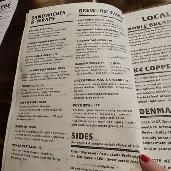 Four Peaks Brewing - Menu - Pubs Near Me - Tempe, Arizona