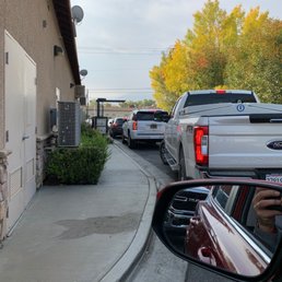 A little crowded at the drive through right now. A little crowded at the drive through right now.