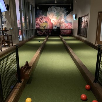 Pinstripes - Upstairs bocce courts (3) - New American Near Me - Houston, Texas