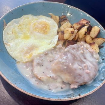 First Watch - Biscuits & Turkey Sausage Gravy with Eggs - Breakfast & Brunch Near Me - Bowie, Maryland