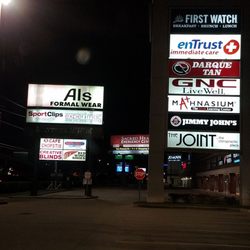 Village Plaza - West end of stores facing Katy Freeway